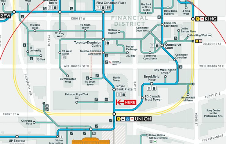 Redesigning the wayfinding system for Toronto PATH | Steer